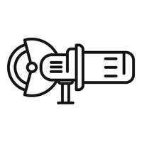 Grind machine icon outline vector. Grinder tool vector