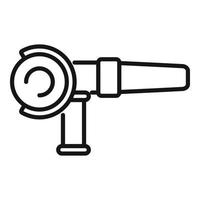 Grinder machine icon outline vector. Saw tool vector