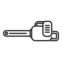 Chain saw icon outline vector. Power tool vector