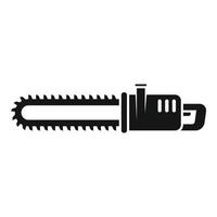 Sharp electric saw icon simple vector. Chainsaw tool vector