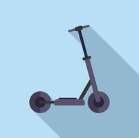 vector plano de icono de scooter eléctrico de movilidad. patada de transporte