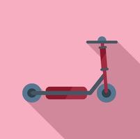 Electric scooter wheel icon flat vector. Kick transport vector