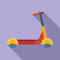 Modern electric scooter icon flat vector. Kick bike vector