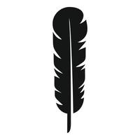 Lightweight feather icon simple vector. Quill pen vector