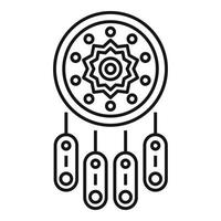 Dreamcatcher icon outline vector. Dream catcher vector