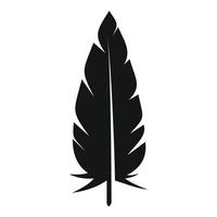 pluma pluma icono vector simple. pluma de ave