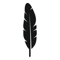 icono de pluma vector simple. pluma de pájaro