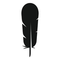 vector simple de icono de pluma de escritura a mano. pluma de tinta