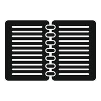 Notebook scenario icon simple vector. Film activity vector