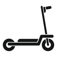 icono de scooter eléctrico para niños vector simple. patada de transporte