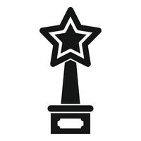 Filmmaker award icon simple vector. Cinema movie vector