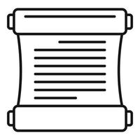 Papyrus scenario icon outline vector. Activity ui vector