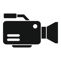 Filmmaker camera icon simple vector. Film production vector