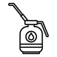 Oil pot icon outline vector. Car repair vector