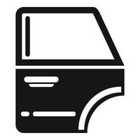 Car door icon simple vector. Window handle vector