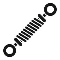 Car spring icon simple vector. Part shock vector