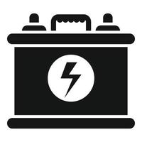 Car battery icon simple vector. Electric auto vector