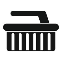 Clean brush pool icon simple vector. Pump maintenance vector