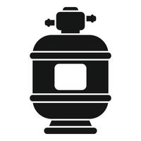 icono de servicio de tanque de piscina vector simple. bomba de limpieza