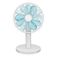 icono de ventilador pequeño, estilo de dibujos animados vector