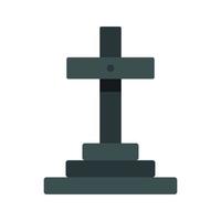 Grave icon, flat style vector