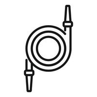 Hose pool icon outline vector. Cleaning pool vector