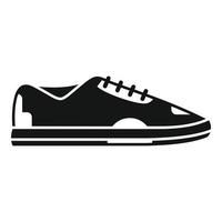 vector simple del icono de la zapatilla de deporte del hombre. zapato deportivo