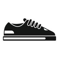 icono de zapatillas deportivas vector simple. carrera de fitness