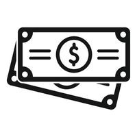 Dollar cash auction icon simple vector. Price sell vector