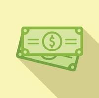 Dollar cash auction icon flat vector. Price sell vector