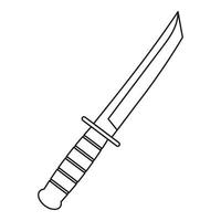 Little knife icon, outline style vector