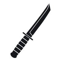 icono de cuchillo pequeño, estilo simple vector