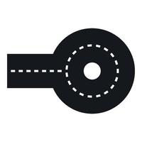 Circular impasse icon, simple style vector