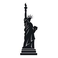 Statue of liberty icon, simple style vector