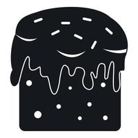 Easter cake icon , simple style vector