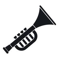 Trumpet toy icon, simple style vector