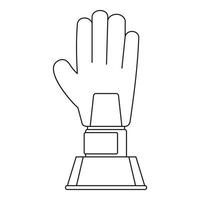 Baseball award icon, outline style vector