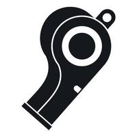 Sport whistle icon, simple style vector