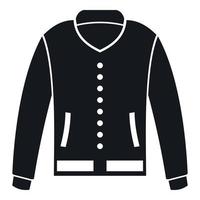 Jacket icon, simple style vector