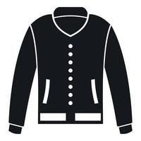 icono de chaqueta, estilo simple vector