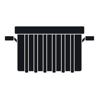 Garbage tank icon, simple style vector