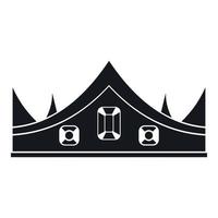 Royal crown icon, simple style vector