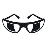 Sunglasses icon, simple style vector