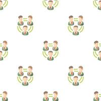 Teamwork pattern seamless vector