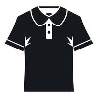 icono de la camisa de polo de los hombres, estilo simple vector
