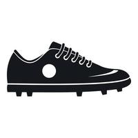 icono de zapato de fútbol, estilo simple vector