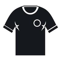 icono de camiseta de fútbol, estilo simple vector
