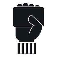 Hand of soccer referee showing card icon vector