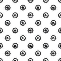 Columbus Day sticker pattern, simple style vector
