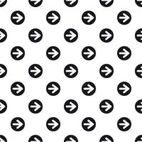 Arrow right circle button pattern, simple style vector